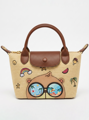 Summer Bear Straw Tote | Queen Footwear