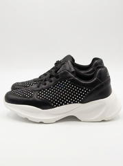 Women's Crystal Mesh Platform Sneakers