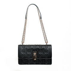 Women’s Embossed Chain Shoulder Bag | Queen Accessories