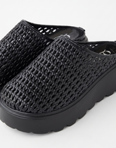 Woven Ease Platform Mules | Queen Footwear