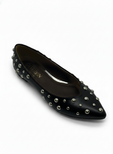 Queen Studded Pointed Flat