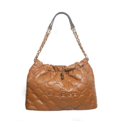 Women’s Quilted Drawstring Shoulder Bag | Queen Fashion