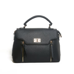 Women’s Textured Zip-Detail Handbag | Queen Fashion