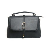 Women’s Textured Buckle Flap Handbag | Queen Fashion