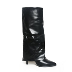 Women’s Slouchy Pointed-Toe Knee Boots | Queen Footwear