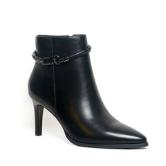 Women’s Chain-Detailed Pointed Ankle Boots | Queen Footwear