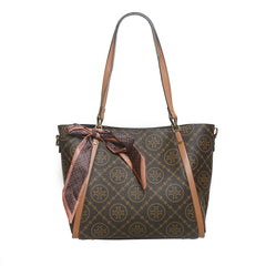 Women’s Printed Tote Bag with Scarf Detail | Queen Bags
