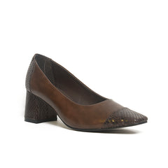 Averi Cap-Toe Block Heel Pump – Multiple Colors | Queen Footwear