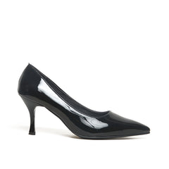 Women’s Classic Mid-Heel Pump | Pointed Toe | Queen Footwear