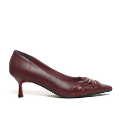 Women’s Ruched Pointed-Toe Heels | Queen Footwear