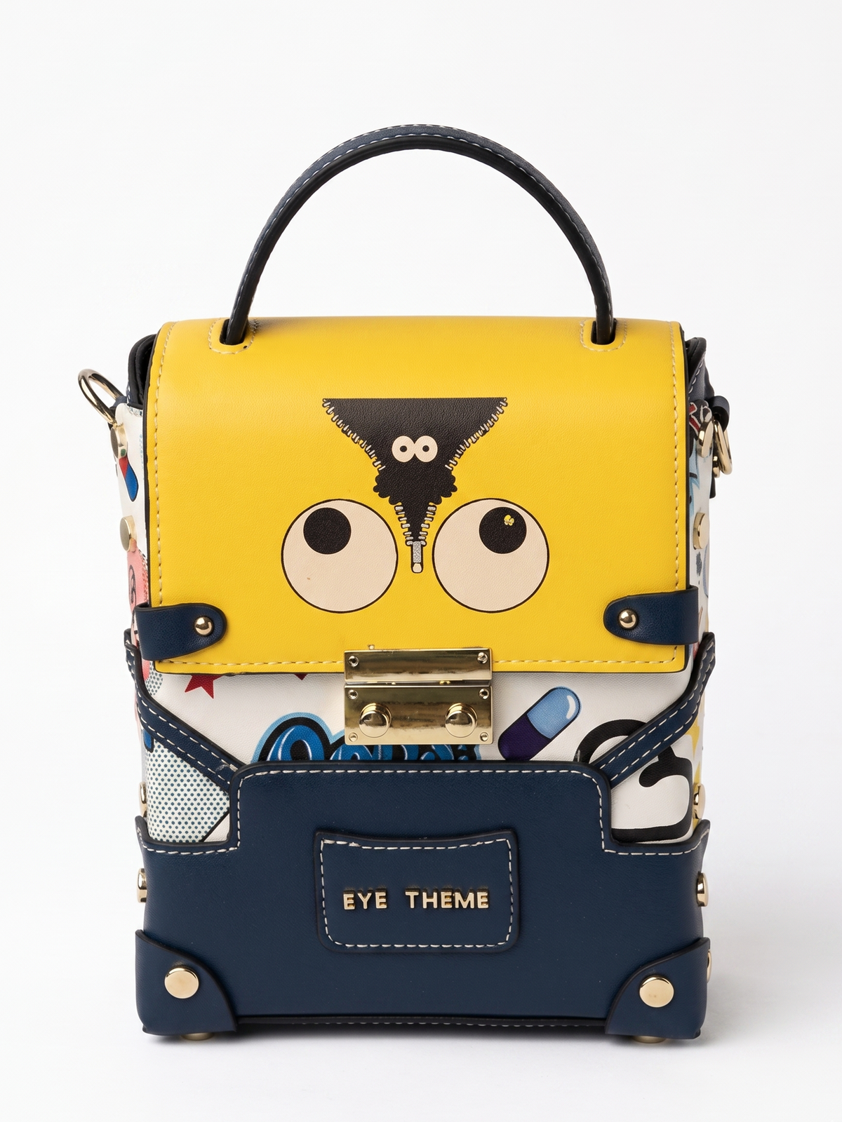 Eye Theme Mini Trunk Crossbody Bag