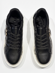 Women's Quilted Platform Lace-Up Sneakers