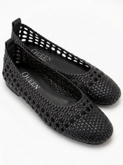 Woven Ballet Flats | Queen Footwear