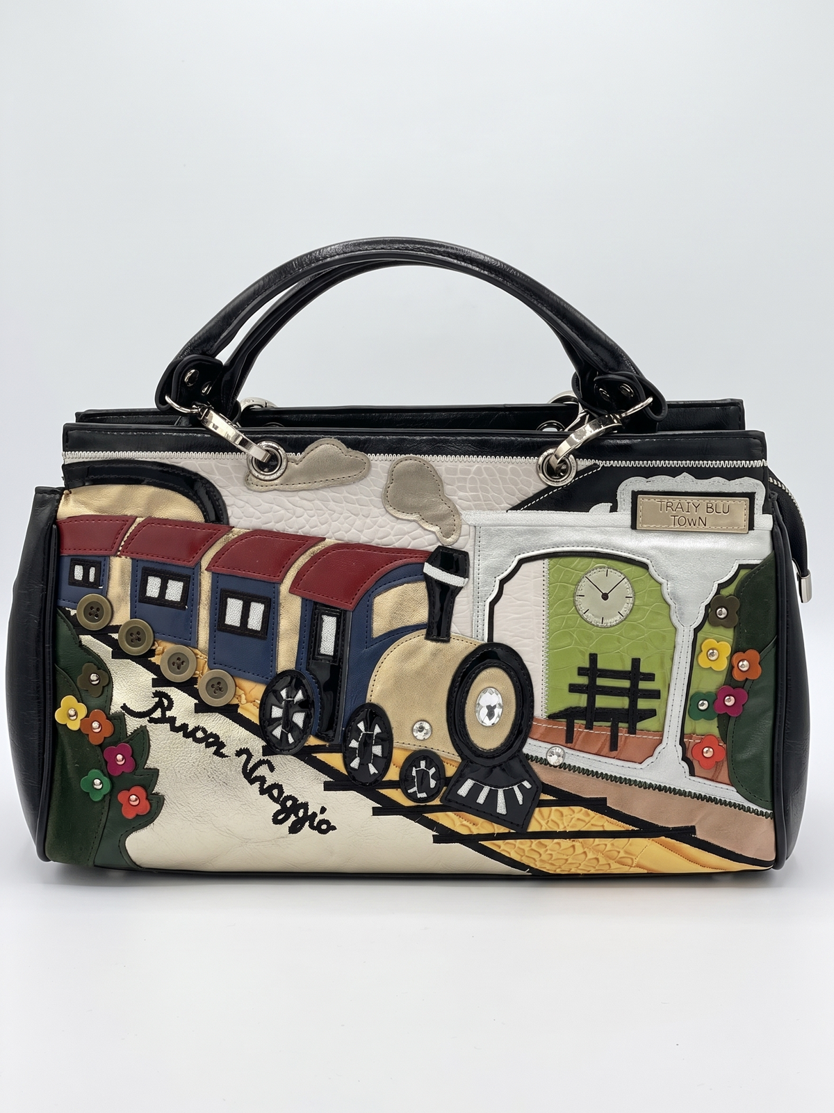 Vintage Train Story Handbag