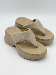 Crystal Comfort Platform Flip Flops | Queen Footwear