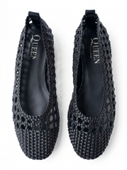 Woven Ballet Flats | Queen Footwear