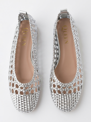 Woven Ballet Flats | Queen Footwear