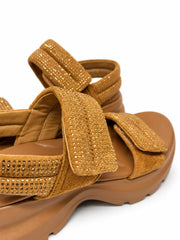 Glamour Rhinestone Platform Sandals | Queen Footwear