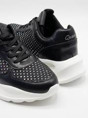 Women's Crystal Mesh Platform Sneakers