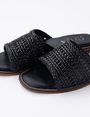 Handwoven Luxe Flat Slides | Queen Footwear