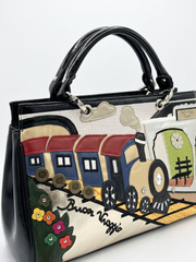 Vintage Train Story Handbag