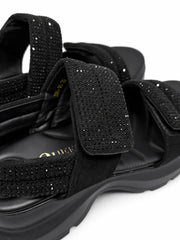 Glamour Rhinestone Platform Sandals | Queen Footwear