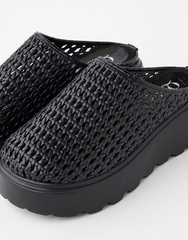 Woven Ease Platform Mules | Queen Footwear