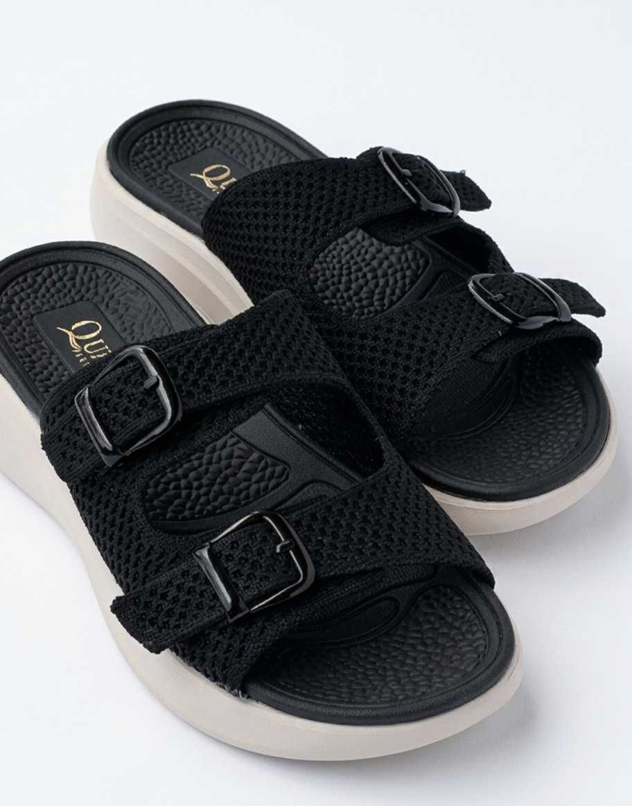 AirFlex Knit Comfort Slides | Queen Footwear