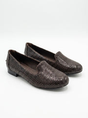 Queen Textured Mesh Loafers | Queen Footwear