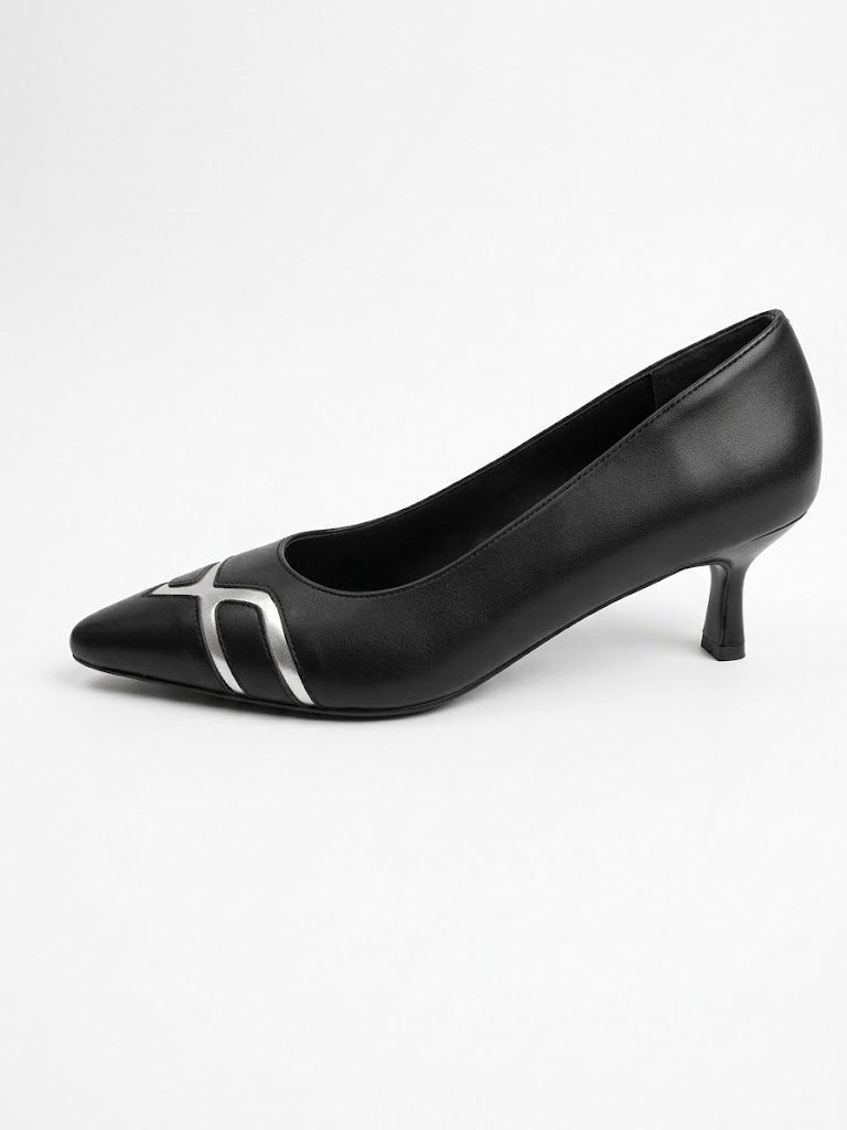 Women’s Classic Pointed-Toe Strip Heels | Queen Footwear