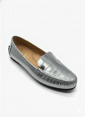 Queen Croc-Textured Loafer