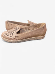 Luna Perforated Comfort Loafers | Queen Footwear