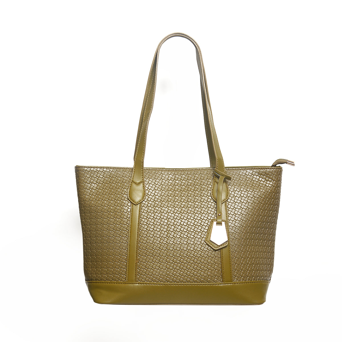 Women’s Woven Texture Tote Bag | Queen Fashion