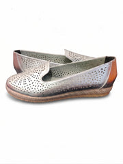 Luna Perforated Comfort Loafers | Queen Footwear