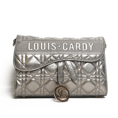 Women’s Quilted Statement Flap Bag | Queen Fashion