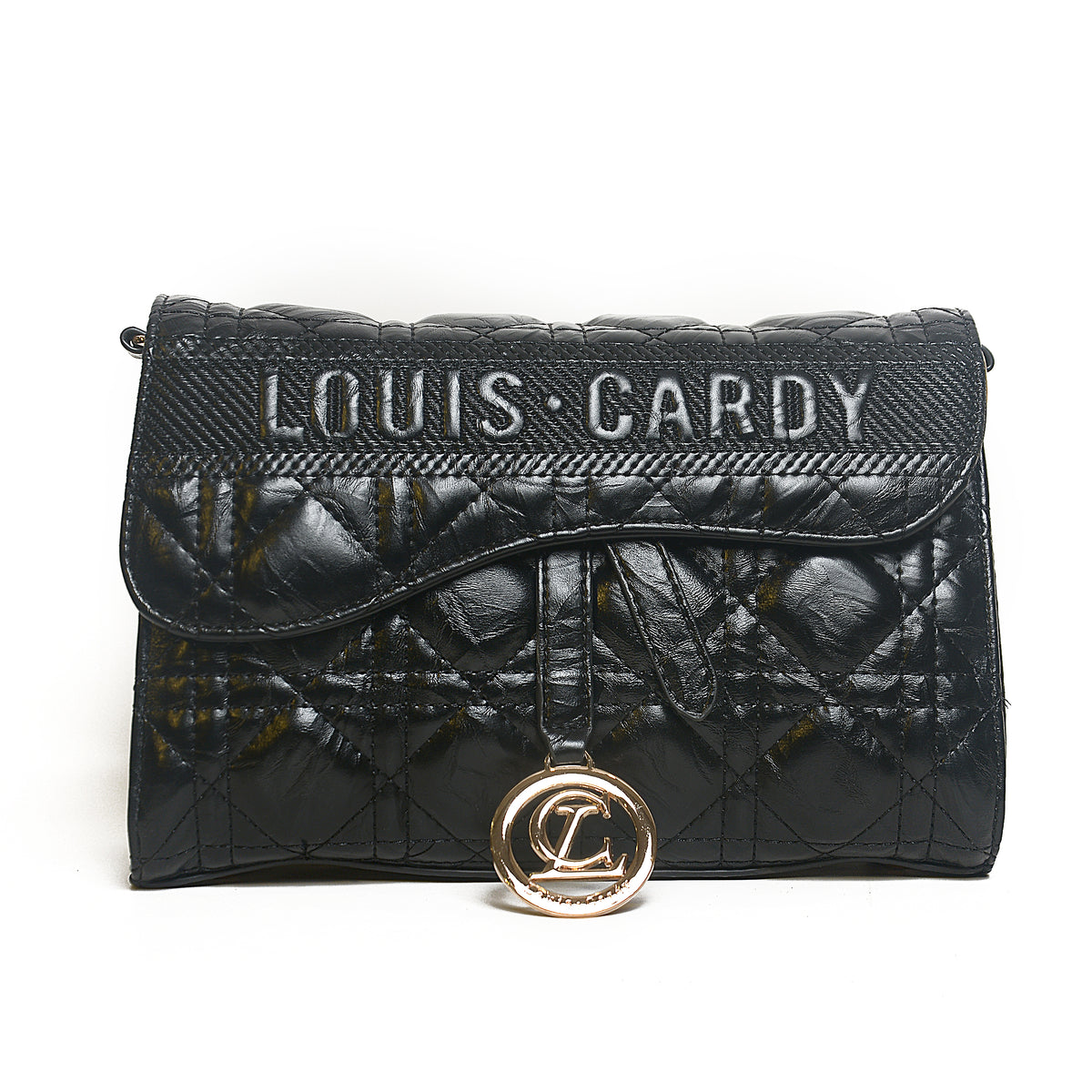 Women’s Quilted Statement Flap Bag | Queen Fashion