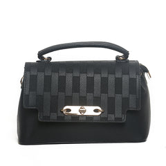 Women’s Checkered Flap Shoulder Bag | Queen Fashion