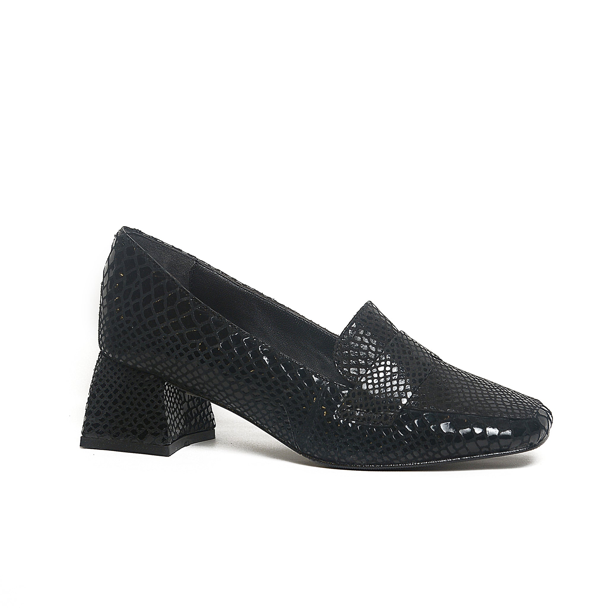Mira Block Heel Loafer – Multiple Finishes | Queen Footwear