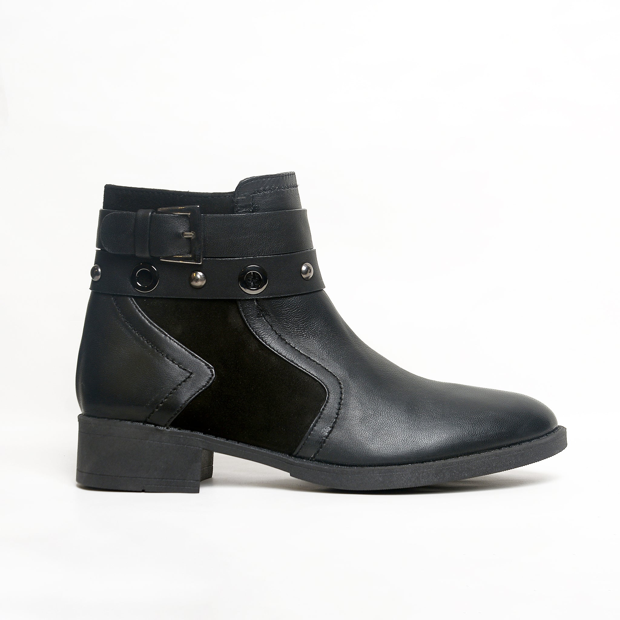 Women’s Buckle-Strap Ankle Boots | Queen Footwear