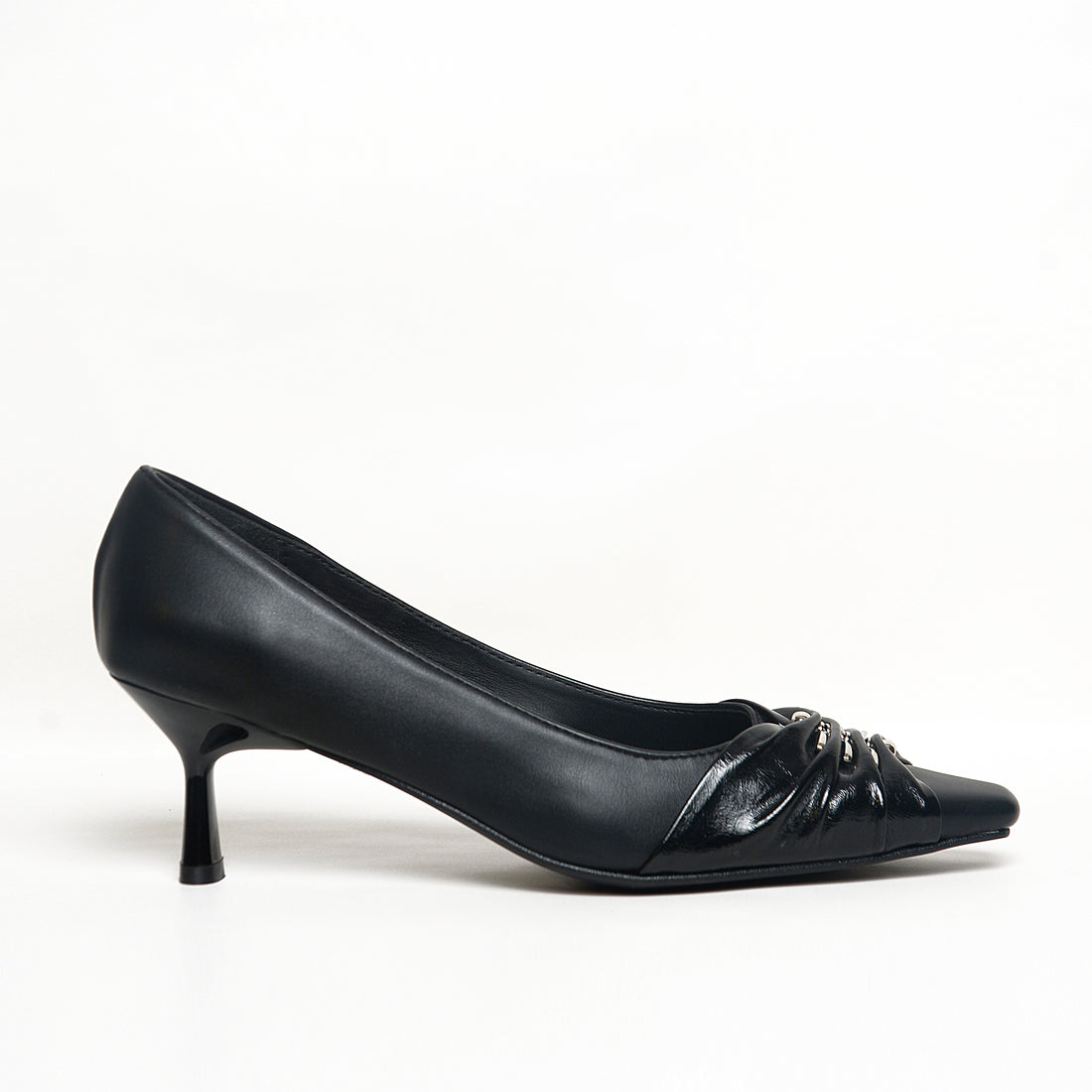 Women’s Ruched Pointed-Toe Heels | Queen Footwear