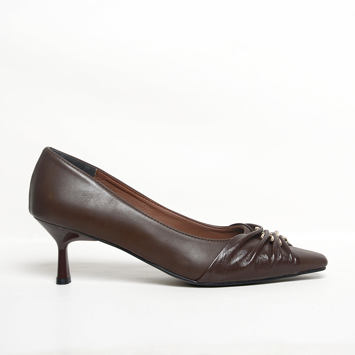 Women’s Ruched Pointed-Toe Heels | Queen Footwear
