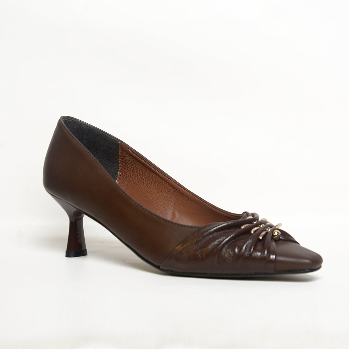 Women’s Ruched Pointed-Toe Heels | Queen Footwear